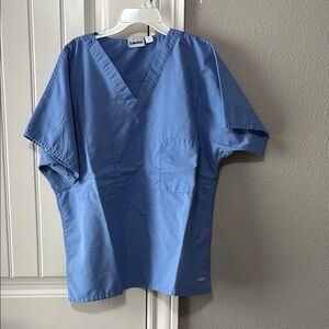 Landau Blue Scrub Top medium